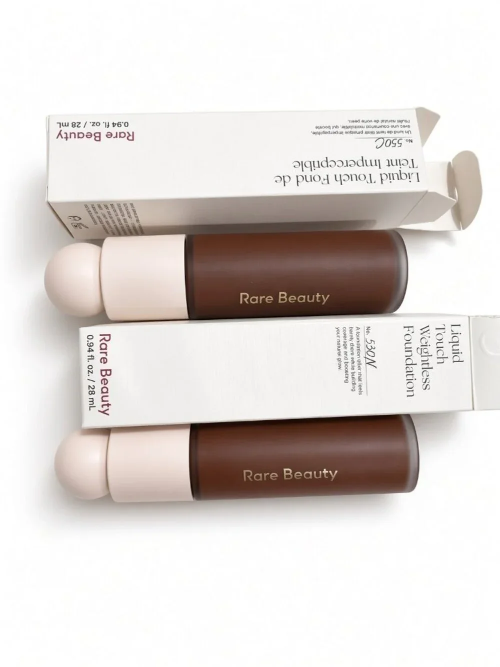 Rare Beauty 2-Pc Lot Foundation 530N 550C Deep Liquid Touch NWT